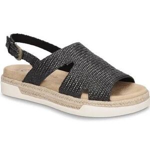 Bella Vita Sandals Womens Size 12 Wide Black Kati Slingback Open Toe